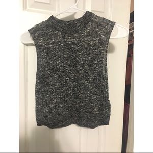 Cropped sweater tank top